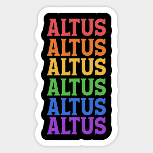 ALTUS COLORFUL CHRISTMAS Sticker